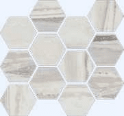 Exotic Stone Arctic Polished Hexagon Mosaic