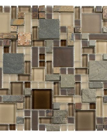 Glass and Slate Rustic Taupe (Block Random)