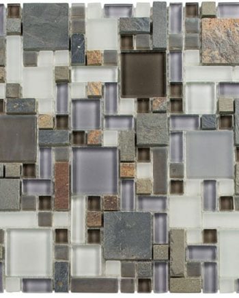 Glass and Slate Sag Harbor Gray (Block Random)