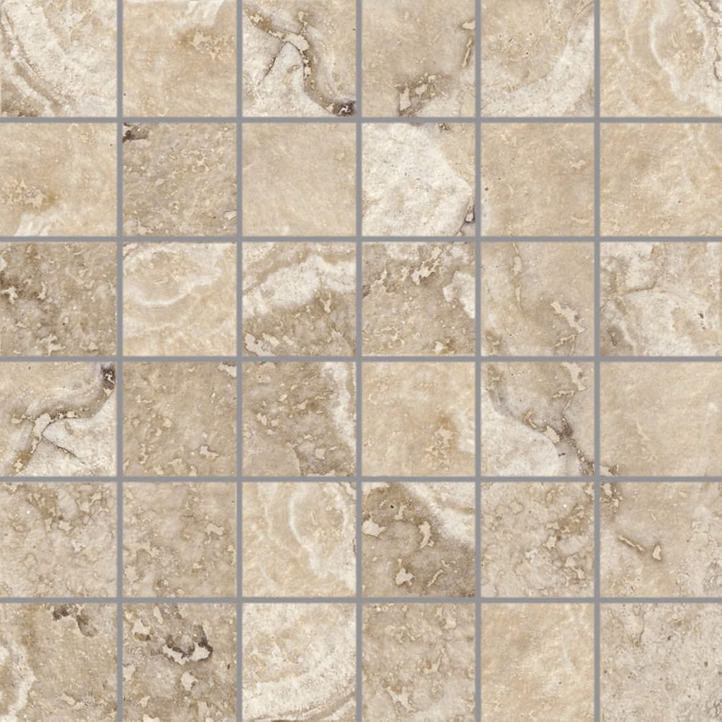 Scabos Beige 2x2 Mosaic