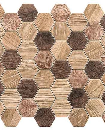 Woodland Western Redwood 2in Hexagon