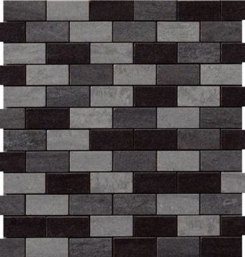 Kaleido mix 1x2 brick mosaic tile