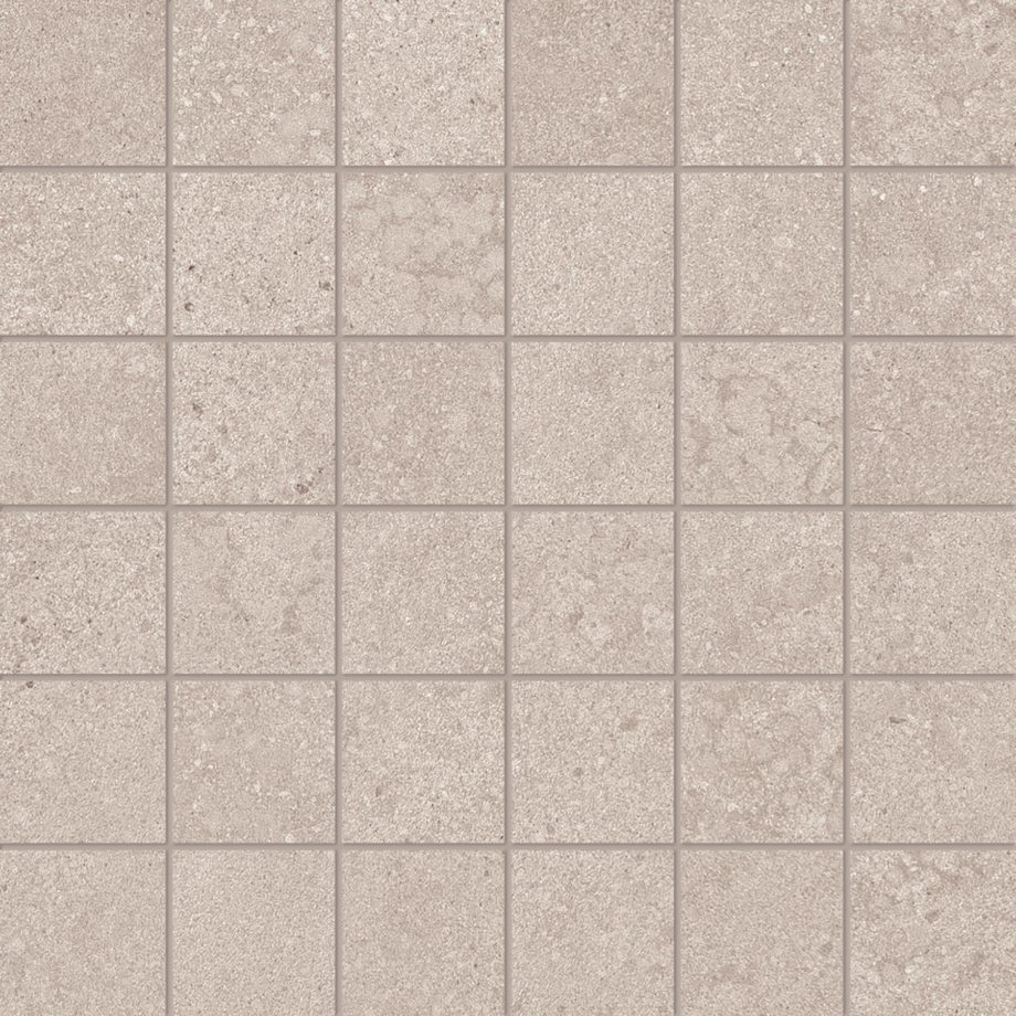 Phase ecru 2x2 mosaic tile