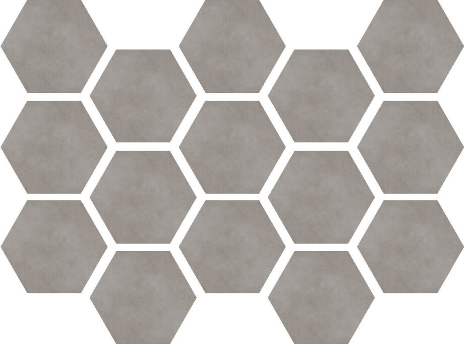 Etna Gris hexagon mosaic happy floors