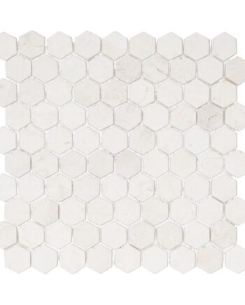 Mini Hexagon White Marble ZPMH-004