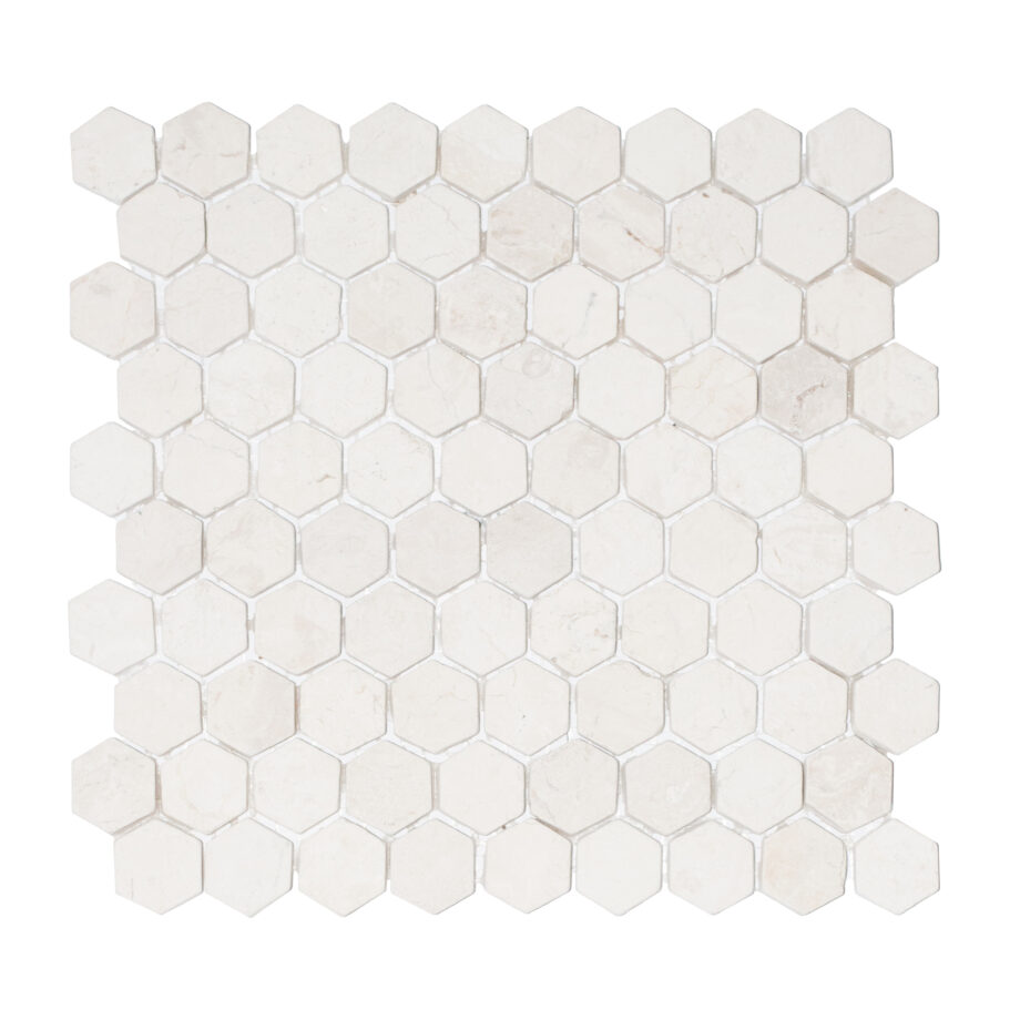 Mini Hexagon White Marble ZPMH-004