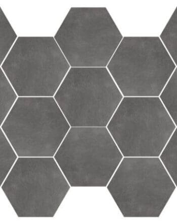 Newton Graphite Hexagon Happy Floors