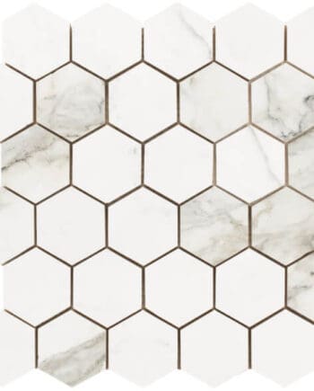 Statuario Luxe small hexagon happy floors