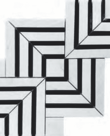 Puccini Maze marble mosaic Adobe MM104-wb