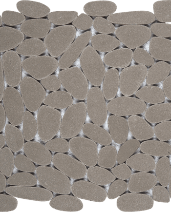 Bati Orient PIGR30 Light Grey Sliced Reconstituted Pebble Mosaic Interlocking